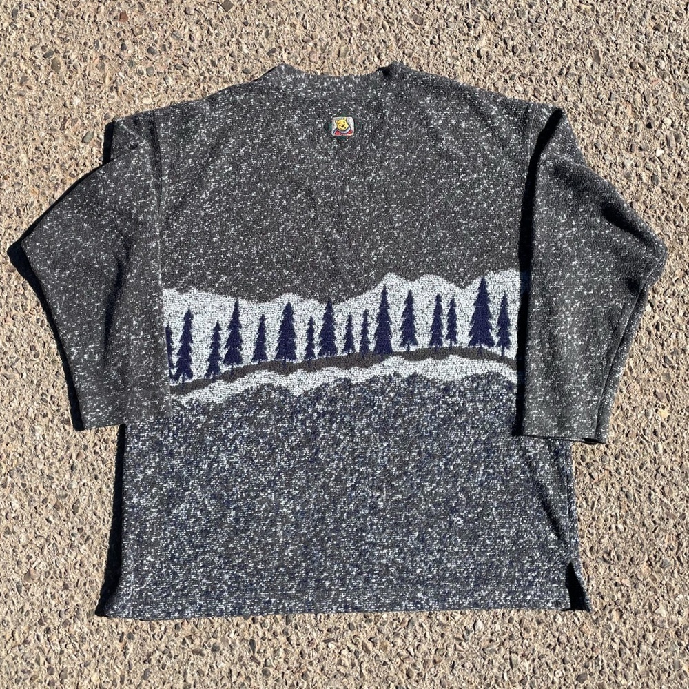 Winnie The Pooh Winter Vtg 1990s The Disney Store V Neck Sweater Women’s (L) - Picture 2 of 8